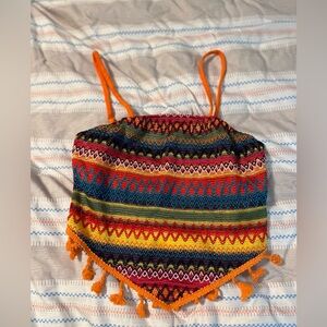 Colorful Bohemian Knit Top